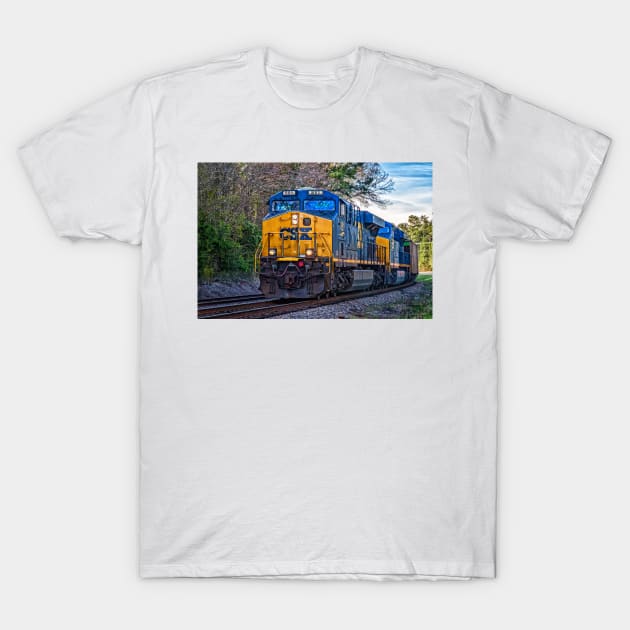 Train in South Carolina T-Shirt by Gestalt Imagery